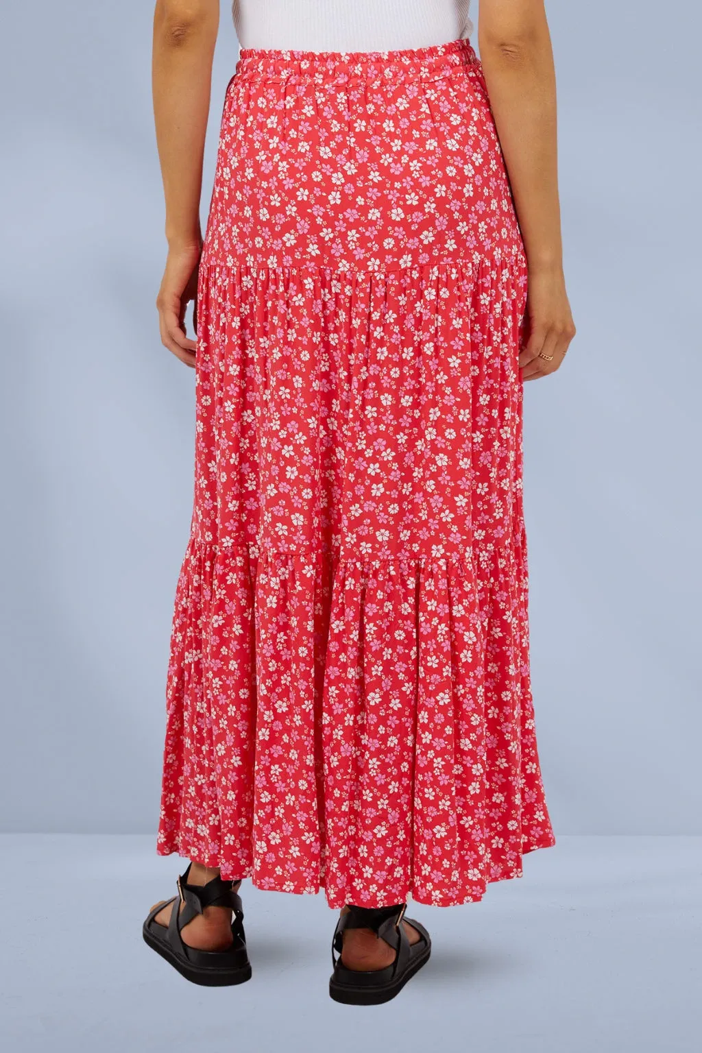 All About Eve Dolly Maxi Skirt Red