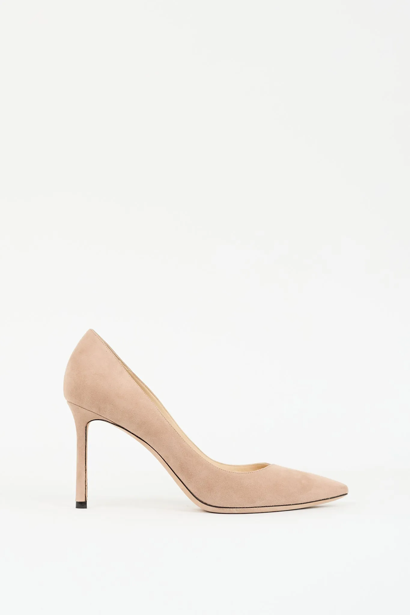 Beige Suede Romy 85 Pump