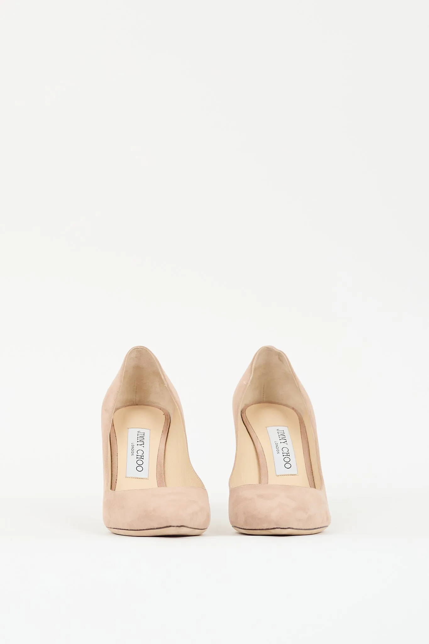 Beige Suede Romy 85 Pump