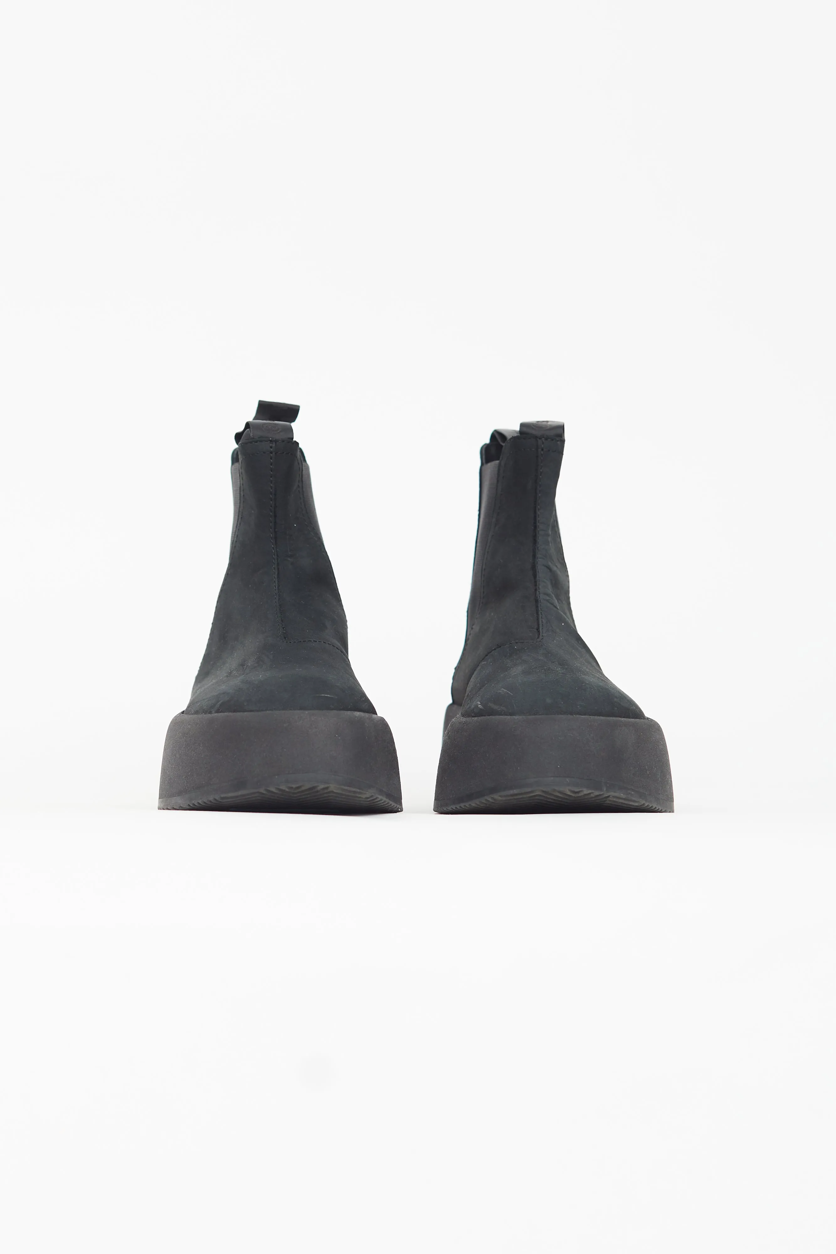 Black Suede Chelsea Ankle Boot