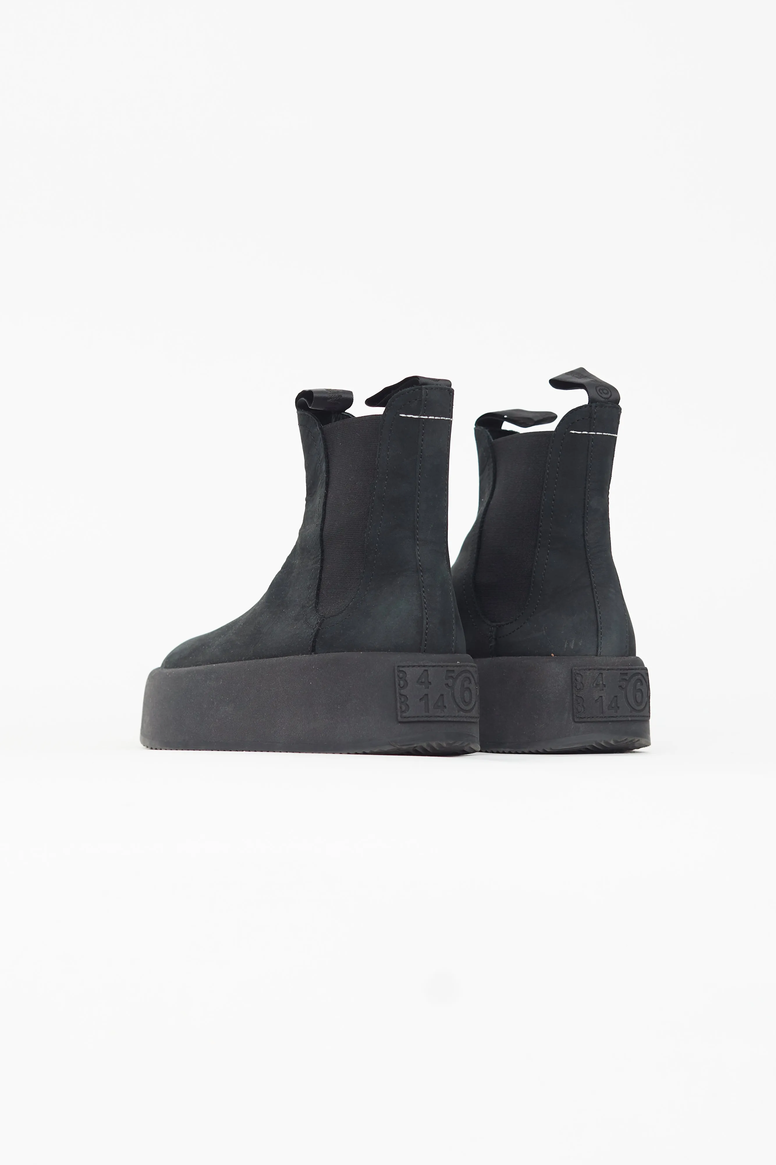 Black Suede Chelsea Ankle Boot