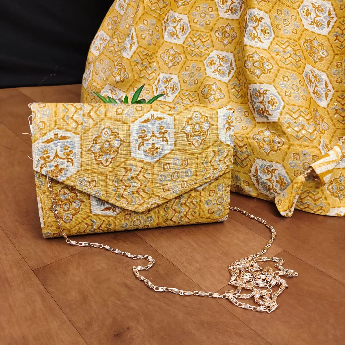 Kids Cotton Lehenga Choli with Matching Purse