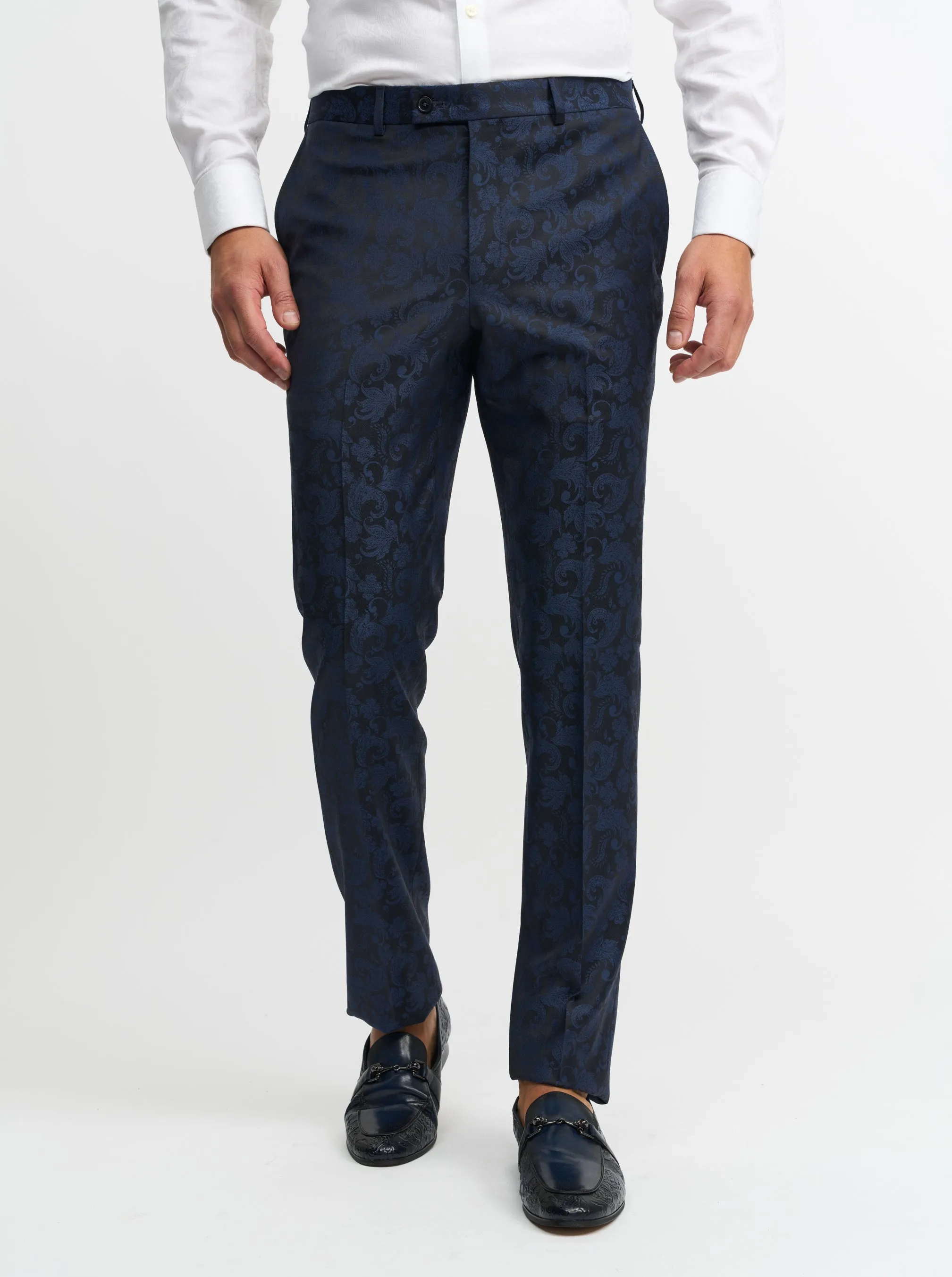 PLAIN FRONT TUXEDO DRESS PANT