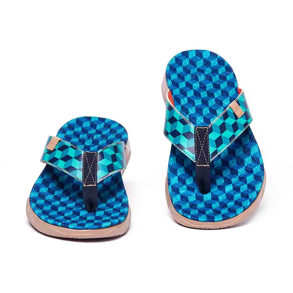 Rubik's Cube Men Majorca Flip Flops