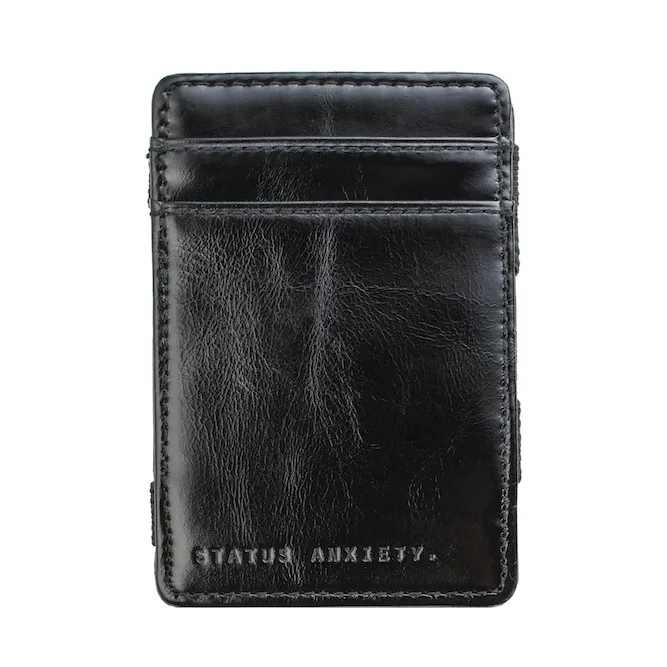 Status Anxiety Flip Magic Wallet - Black