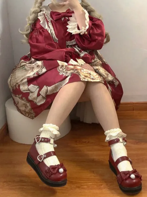 Toe Colorita Retro Soft Shoes Meowko Girl Round
